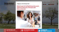 Desktop Screenshot of blutspendedienst.com
